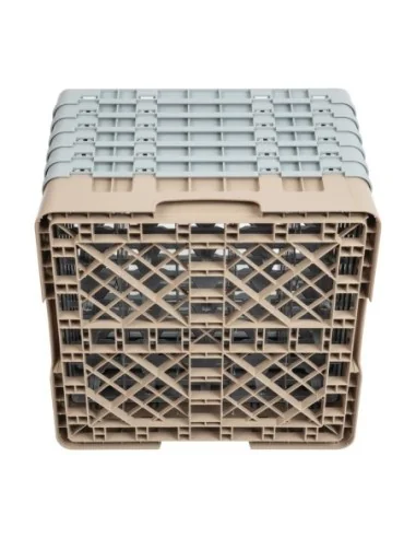 Casier à verres 25 compartiments Camrack Cambro beige hauteur max 298mm