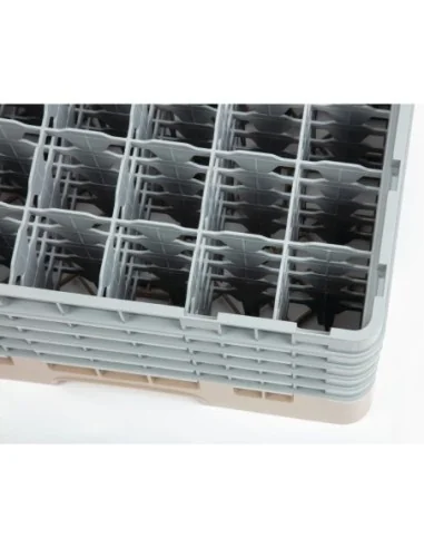 Casier à verres 36 compartiments Camrack Cambro beige hauteur max 257mm