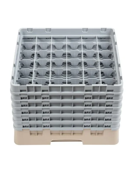 Casier à verres 36 compartiments Camrack Cambro beige hauteur max 298mm