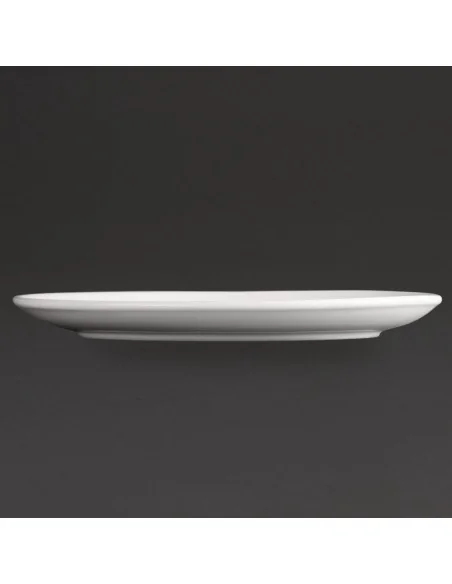 Assiettes ovales Olympia Athena 254 x 197mm (Lot de 12)