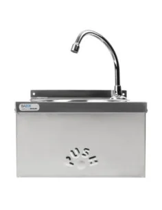Lave-mains commande au genou inox Basix 2