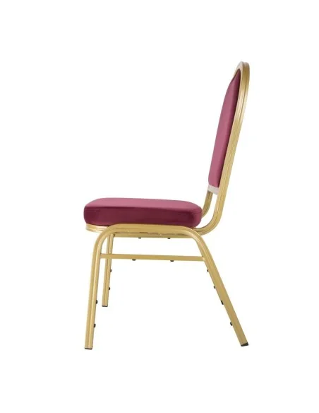 Chaises de banquet bordeaux Bolero Regal (lot de 4)