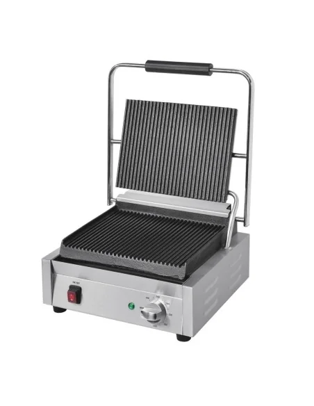 Grand gril de contact simple Bistro Buffalo rainuré/rainuré