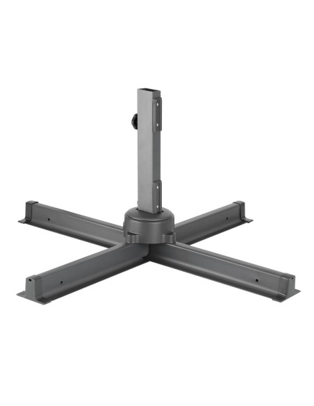 Parasol déporté professionnel Bolero Venice noir 3,5 m