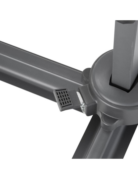 Parasol déporté professionnel Bolero Venice noir 3,5 m