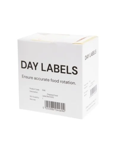 Etiquettes pour produits préparés Hygiplas (Lot de 500)