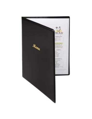 Protège-menus en PVC Olympia A4 noir