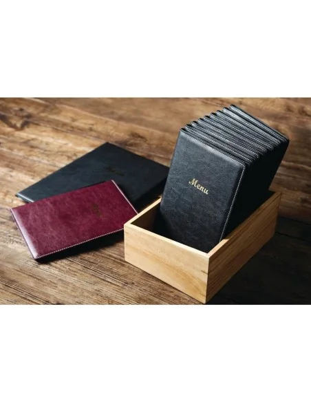 Protège-menus en PVC Olympia A4 noir