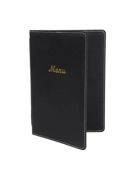 Protège-menus en simili cuir Olympia A5 noir