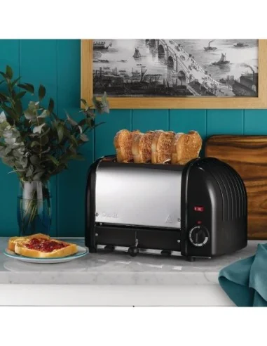 Grille-pain 4 tranches noir Vario Dualit 40344