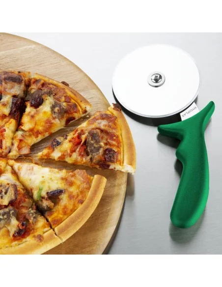Roulette à pizza Hygiplas 102mm verte