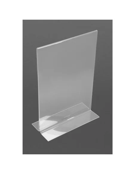 Porte-menu vertical en acrylique Olympia A4