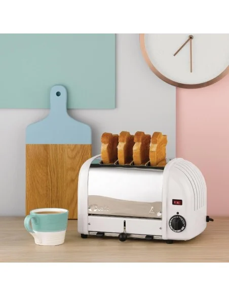 Grille-pain 4 tranches blanc Vario Dualit 40355