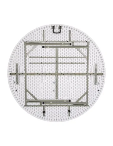 Table ronde pliable au centre Bolero blanche 1530mm