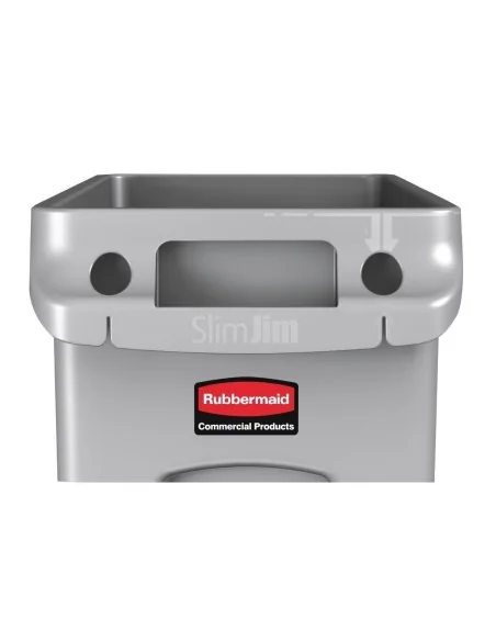 Collecteur Slim Jim Rubbermaid 87L
