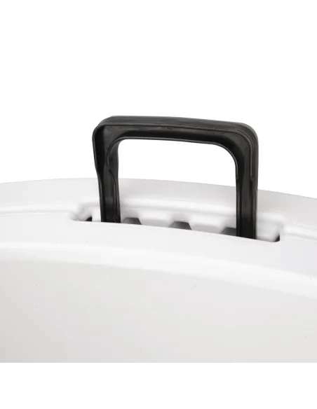 Table ronde pliable au centre Bolero blanche 1530mm