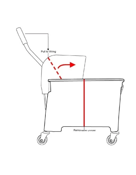 Seau essoreur Jantex Kentucky jaune