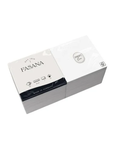 Serviettes en papier professionnelles blanches Fasana 400mm (Lot de 1000)