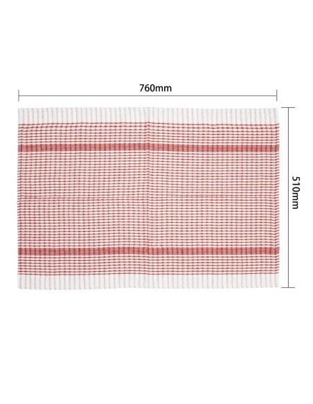 Torchons Vogue Wonderdry rouges (Lot de 10)