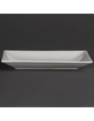 Plat rectangulaire de service 200 x 130mm Olympia (Lot de 6)