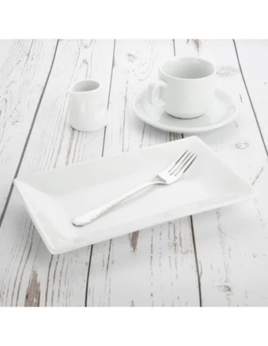 Plat rectangulaire de service 250 x 150mm Olympia (Lot de 4)
