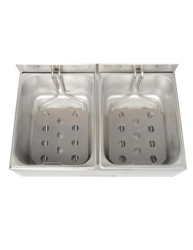 Friteuse double Buffalo - 2x5L 2x2,8kW