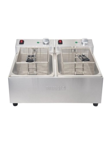 Friteuse double Buffalo - 2x5L 2x2,8kW