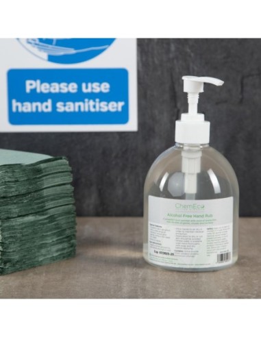 Autocollant Veuillez vous désinfecter les mains format A5