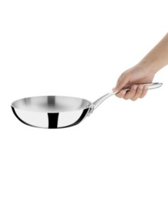 Poêle inox triple paroi Vogue 200mm 2