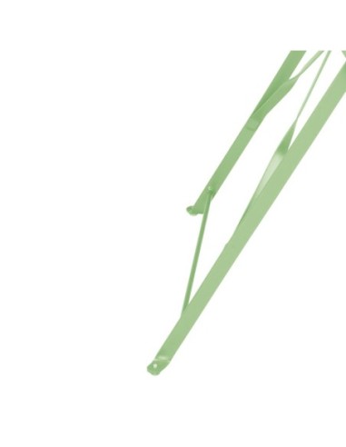 Table de terrasse carrée pliante en acier Bolero vert clair 595 mm