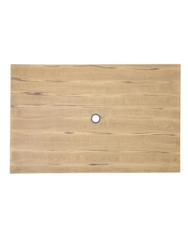 Table d'extérieur en aluminium et bois Bolero Complete 120x76 cm bois clair