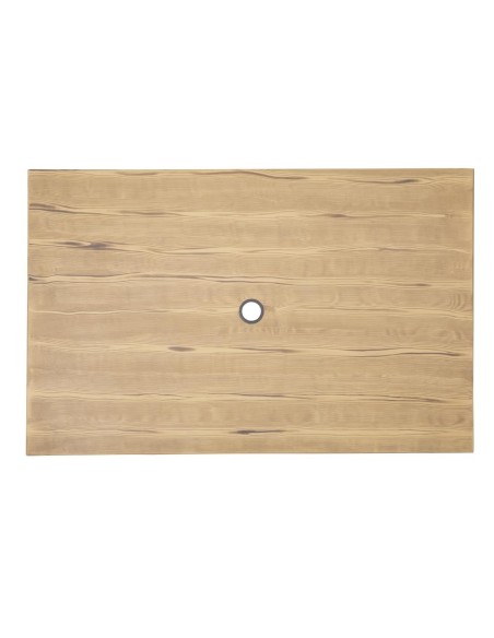 Table d'extérieur en aluminium et bois Bolero Complete 120x76 cm bois clair