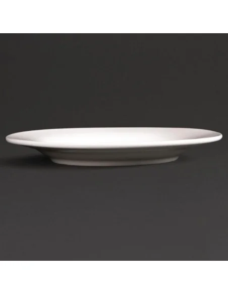 Assiettes rondes à bord large Olympia Lumina 150mm (Lot de 6)