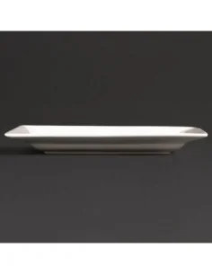 Assiettes rectangulaires à bord large Olympia Lumina 200 x 130mm (Lot de 6) 2