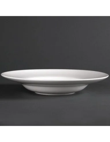 Assiettes creuses à soupe ou pâtes Olympia Lumina 205mm (Lot de 6)