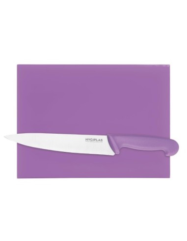 Petite planche à découper haute densité Hygiplas violette 229x305x12mm