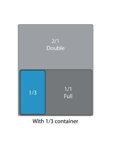 Couvercle blanc GN 1/3 Olympia Whiteware