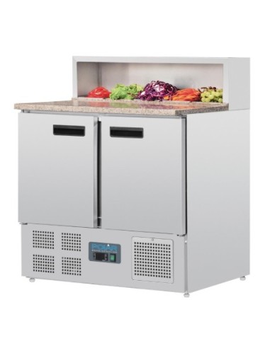 Comptoir de préparation réfrigéré à pizzas 288L Polar Série G