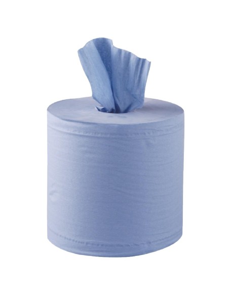 Bobines bleues à alimentation centrale 1 pli Jantex (lot de 6)