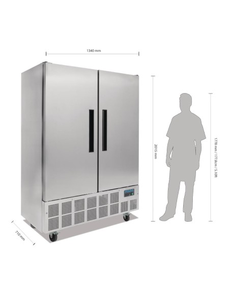 Armoire réfrigérée positive 2 portes 960L Polar Série G