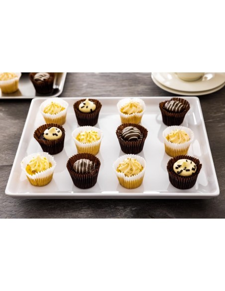 Plateau en mélamine APS Float blanc GN1/2