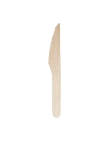 Couteaux en bois biodégradables lot de 100