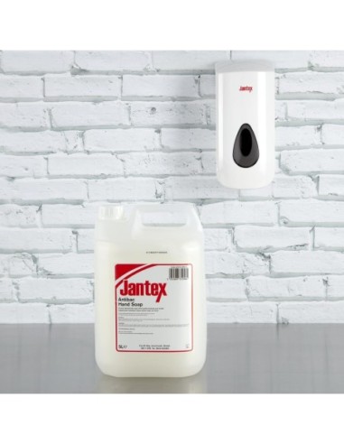 Distributeur de savon et gel désinfectant pour les mains Jantex 900ml