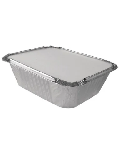 Petits couvercles en carton ciré pour barquettes aluminium Fiesta Recyclable (lot de 1000)