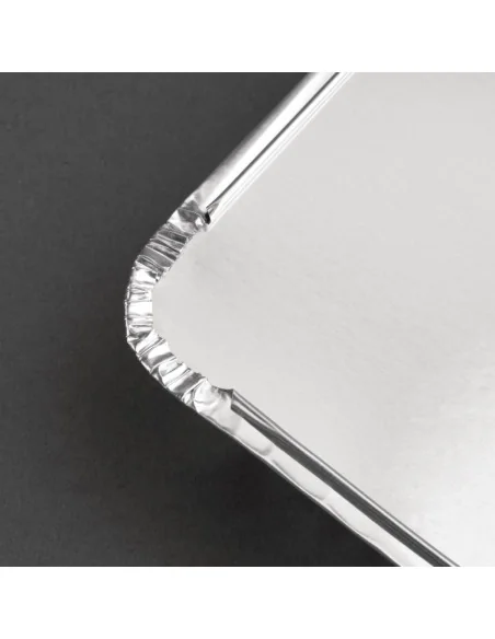 Grands couvercles en carton ciré Fiesta Recyclable pour barquettes aluminium (Lot de 500)