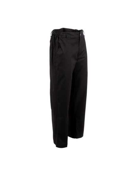 Pantalon de cuisine mixte Chef Works Professionnel chevrons noirs L