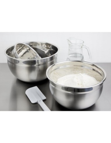 Bassine acier inoxydable fond silicone Vogue 8L