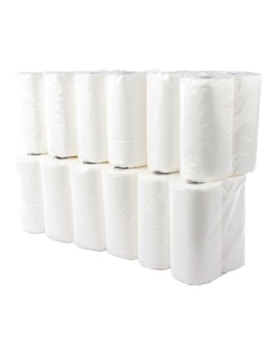Essuie-tout blanc 2 plis Jantex 11,5m (lot de 24)