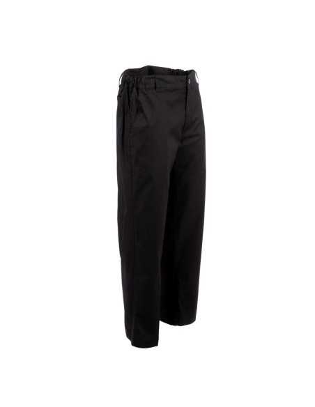Pantalon de cuisine mixte Chef Works Professionnel chevrons noirs M