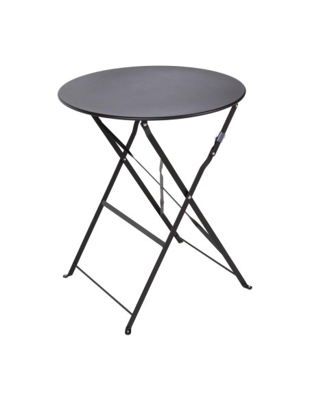 Table de terrasse en acier Bolero noire